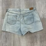 American Eagle  Light Wash Lace Mom Jean Shorts - Size 14 Photo 1