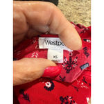 Westport Women's Red & Black Floral Print Sleeveless Blouse XS Photo 6