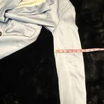 ZARA Light Blue Long Sleeve Satin Double Breasted Oversized Blazer Jacket Photo 6