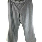 Sharagano  Womens Dress Pants Wool Blend Lined Career Wear Basic Gray Size 18 Photo 0