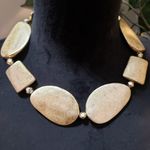 Women's Jewellery Goldplated Brass Link Collar Necklace with Lobster Clasp Gold Photo 0