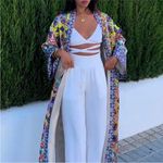 ZARA  printed kimono robe midi dress satin BLOGGERS FAVORITE!!! Photo 6