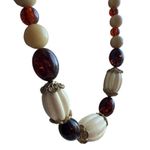 Women's Vintage Bakelite Necklace Beads 30 Inch Jewelry Bohemian Accessories Brown Photo 5