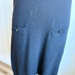 J.Crew Women's Sleeveless Sweater Dress Wool Blend Black Knee Length Size S Photo 4