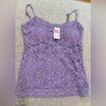Aerie Beautiful Lavender Lace Camisole size 4 Photo 0