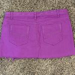 Wet Seal Rare Wet‎ Seal Y2K Mini Purple Denim Skirt Size 7 Photo 2
