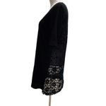 Johnny Was  4 Love & Liberty Small Top Blouse Embroidered Black Boho Short Sleeve Photo 1