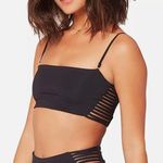 l*space L* Bikini Top NWT harrington bandeau strappy womens Black (xsmall) Photo 0