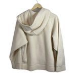 Topshop Borg Quarter Zip Fleece Sherpa Pocket Hoodie in Ivory Size XS Photo 7