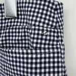 Talbots  pants women's 14P petite gingham check cropped blue white nautical beach Photo 8