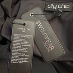 City Chic  Women's Azores Black Underwire Tankini L NWT Photo 8