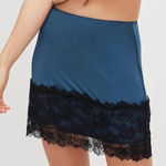 Free People Party Crashers Half Slip Navy Combo Size Small MSRP $50 Photo 0