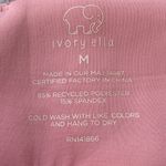 Ivory Ella  Pink Elephant Logo Leggings Size Medium 7/8 Length 27.5" Inseam Photo 1