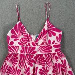 Southern Frock Mini Dress Womens 4 Pink/White Spaghetti Strap Swiss Dot Sundress Photo 1