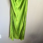 ZARA NWT neon green camisole drape dress Photo 6