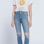 RE/DONE Originals 80s Slim Straight Brisk Blue With Rips Womens Size 29 Photo 13