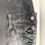 Old Navy  L 10/12 Velvet Overalls in Jet Black Photo 4
