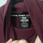 PINK - Victoria's Secret PINK Victoria’s Secret Ultimate Campus Crewneck maroon and bright pink red sz XS Photo 2