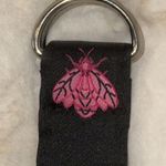 Pink & Black Fly Print D Ring Belt Women’s S Small By Top It Off Funky Whimsical Photo 3