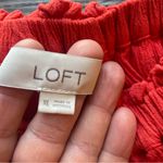 Loft  Red Off-Shoulder Ruffle Blouse – Flowy Summer Top Photo 4