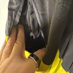 ozai n ku Satin Black Green Color Block Short Sleeve Maxi Dress 2XL Size 2X Photo 6