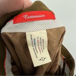 Anthropologie  Cartonnier Trench Coat Skirt Belted Olive Brown Size 4 Photo 6