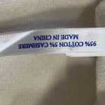 Southern Tide  White Cotton Cashmere Sweater XS Striped Sleeve Preppy Classic Photo 7