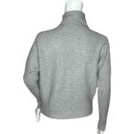 Magaschoni Sweater Womens XS Gray Mock Neck Ribbed Knit Neutral Minimalist Photo 3