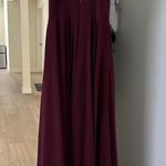 Burgundy long formal dress Size 0 Photo 3