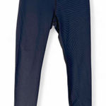 Vimmia Leggings Large Black Yoga Athleisure USA Made Stretch Diamond Stripe Photo 0