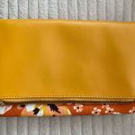 Rachel Pally  Reversible Orange & Yellow Floral Clutch Handbag Foldover Purse Photo 5