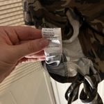 SheIn XL army print cut out shoulder tie up tee Photo 3