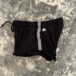 Adidas Black Women's Shorts with White Stripes Medium Photo 2