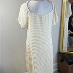 Rewind Retail $40  Cream Textured Midi Dress Photo 4