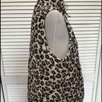 Mud Pie  cheetah print puffer vest small Photo 2