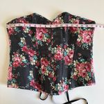 Alivia y Fashion Simone Plus Size Black Floral Print Clasp Corset Top Size 3X Photo 2