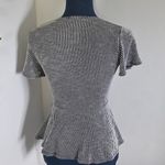 Anthropologie  Caution to the wind Faux Wrap Striped Top Photo 6