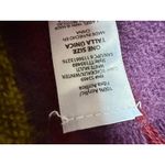 Purple plaid acrylic scarf one size excellent condition women's fall fashion Photo 2
