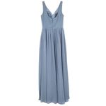 Azazie Keyla Twilight A-Line V-Neck Pleated Chiffon Dress Bridesmaid Photo 3