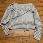 Eye Candy  Women's Medium Long Sleeve Shirt‎ Faux Button Micro-ribbed Photo 3