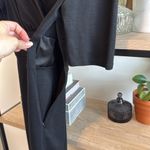 Banana Republic  100% Wool Black Deep V-neck 3/4" Sleeve Dress, 8 Photo 5