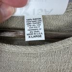 Risa Top Women XL Oversized Beige Slouchy USA Minimalist Artsy Lagenlook Texture Tan Photo 2