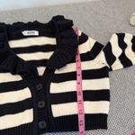 Moschino  Striped Ruffled Cropped Cardigan size us 8 Photo 12