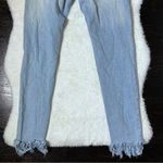 ZARA  Z1975 Basic Denim Distressed Fringe Hem Skinny Jeans Photo 10