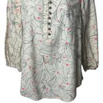 Maeve Anthropologie  Bethesda Lily Flannel Button Blouse Cottagecore Whimsical S Photo 3