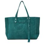 M.I.L.A. NWT Jade Green Genuine Leather Tassel Shoulder Luxe Tote Shoulder Bag Photo 0