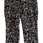 Loft Julie Floral Jacquard Embroidered Pencil Pants Sz 18 Career Whimsigoth Y2K Photo 0