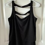 White House | Black Market WHBM Black Layered Cowl Neck Tank Top XS Photo 0