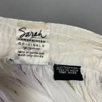 Sarah Handpainted Originals Skirt Broomstick White One Size 100% Cotton Women Photo 2