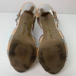 Shoedazzle  Silver & Tan Andrea Heeled Sandals Photo 6